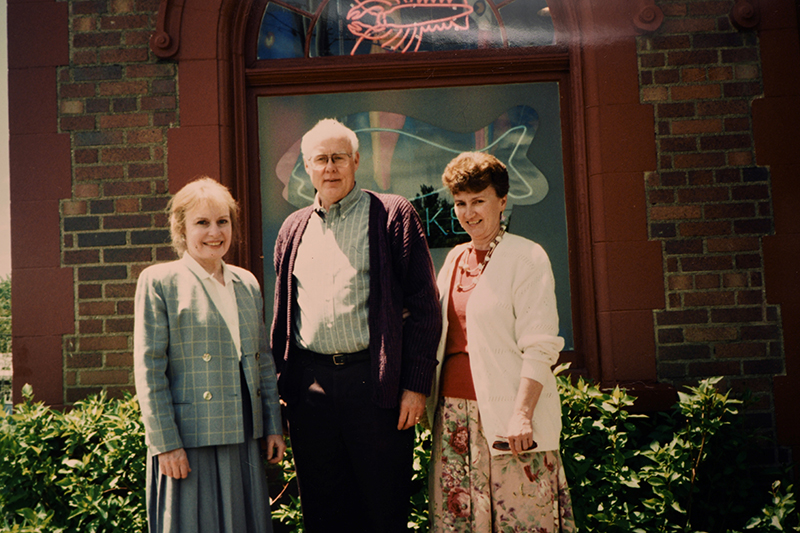 Wes, Kevin Dockery, and Kevin's mother, Charlotte